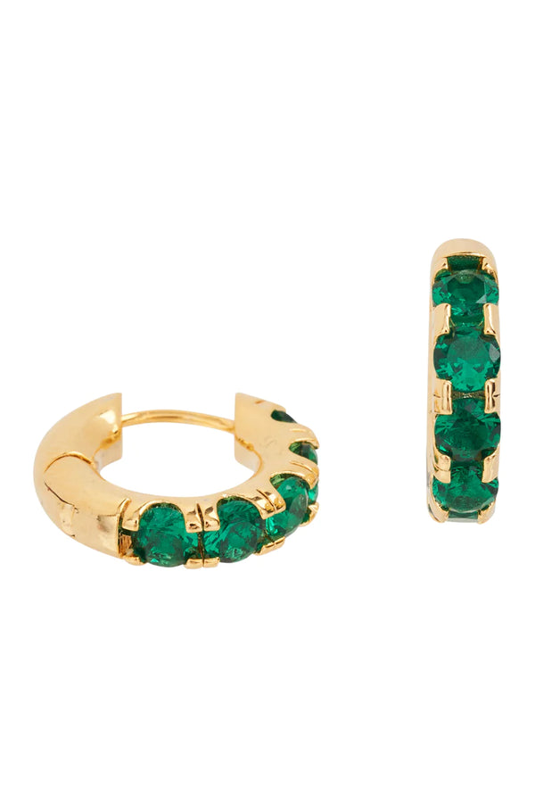 Heritage Emerald Huggie Earring