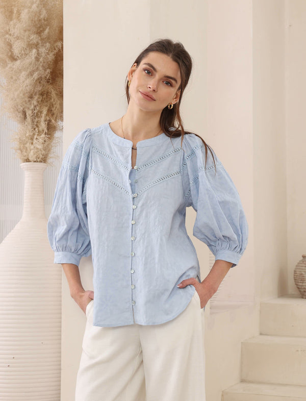 Annabelle Top Blue