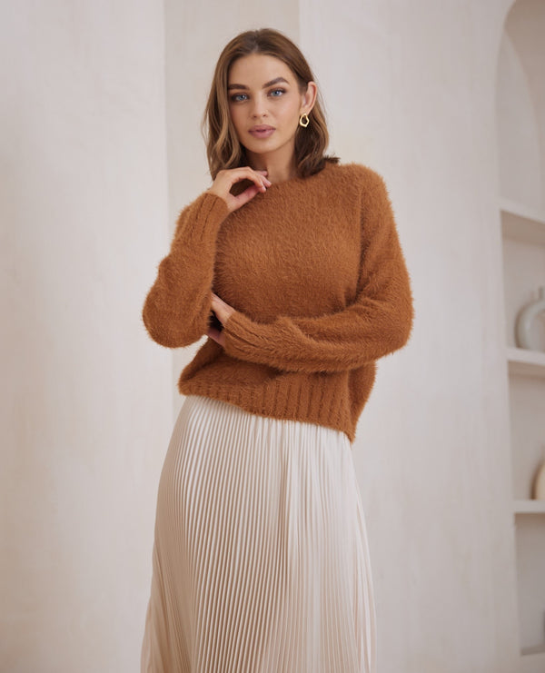 Plush Jumper Caramel