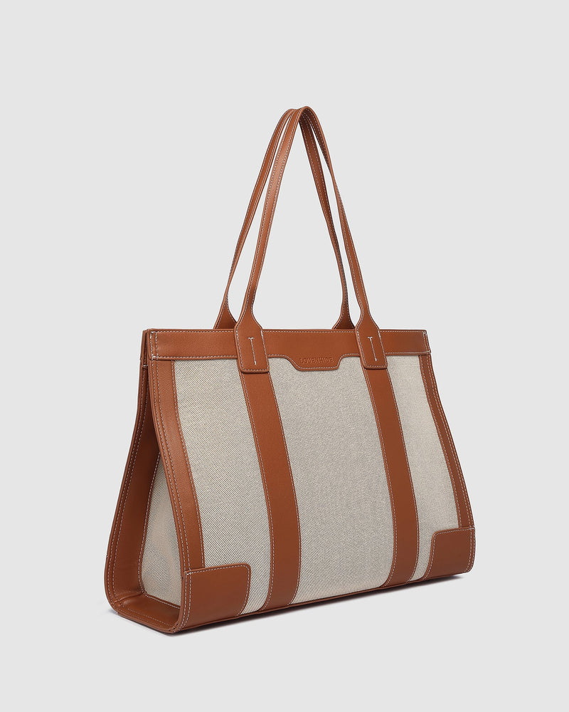 Toorak Canvas Tote Bag Natural Tan