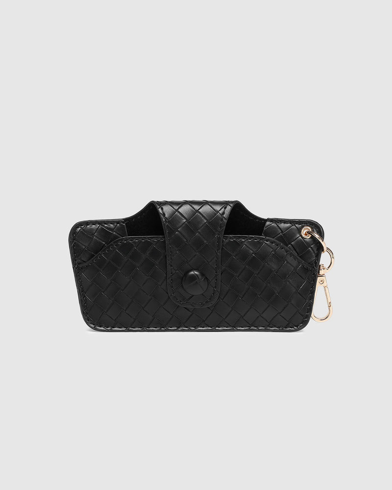 Skittle Sunglass Case Woven Black