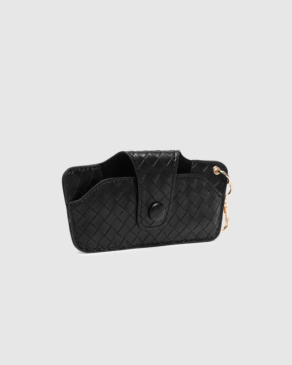 Skittle Sunglass Case Woven Black