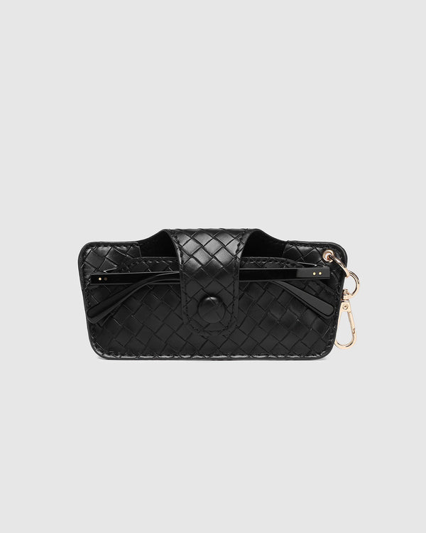Skittle Sunglass Case Woven Black