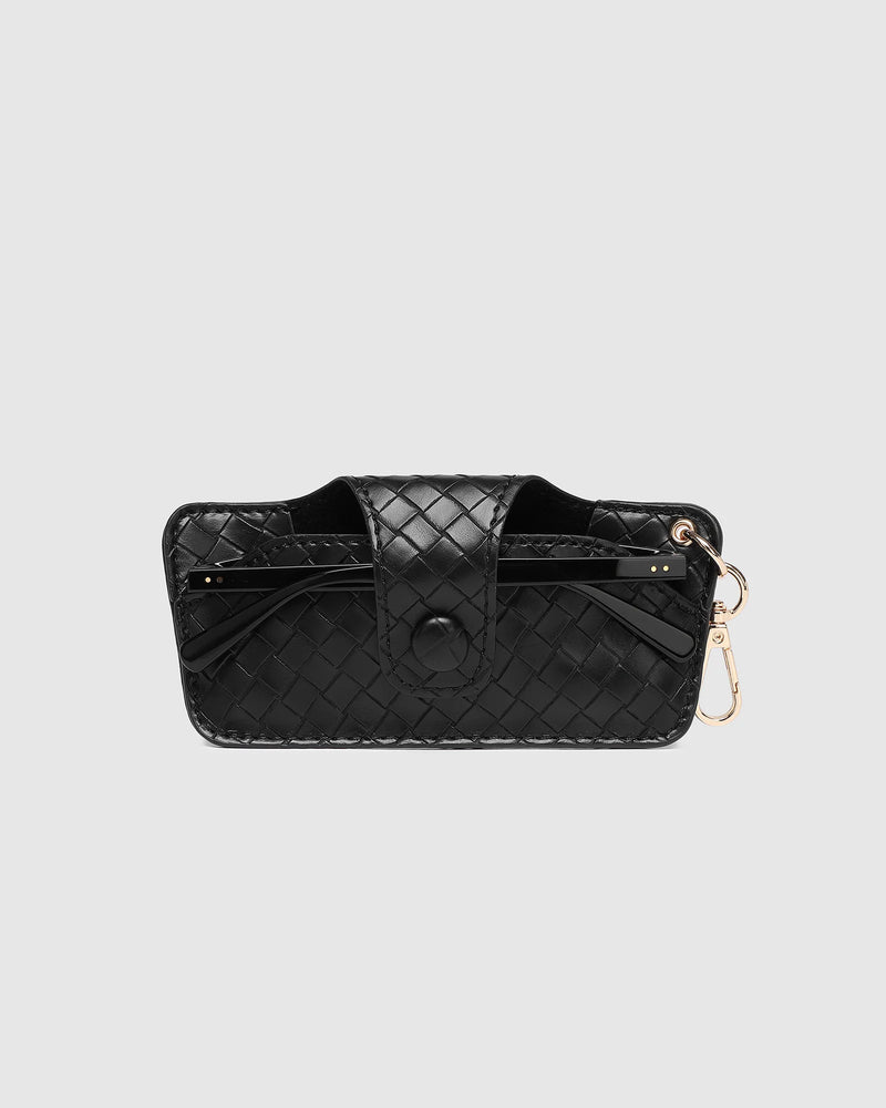 Skittle Sunglass Case Woven Black