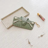 Skittle Sunglass Case Woven Sage Green