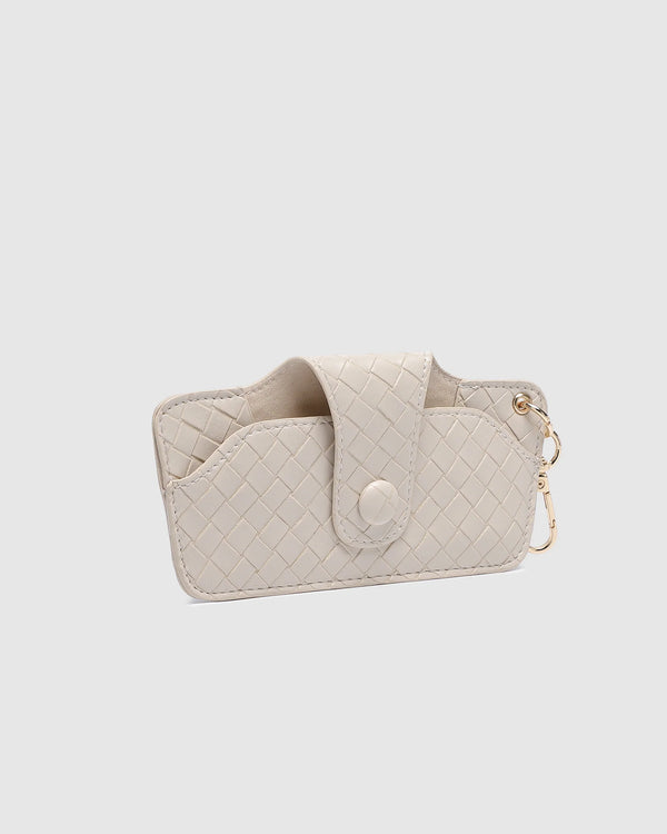 Skittle Sunglass Case Woven Vanilla