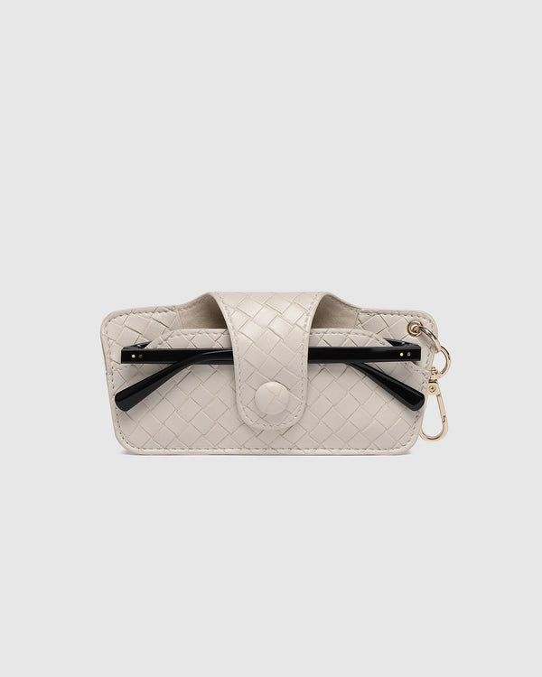 Skittle Sunglass Case Woven Vanilla