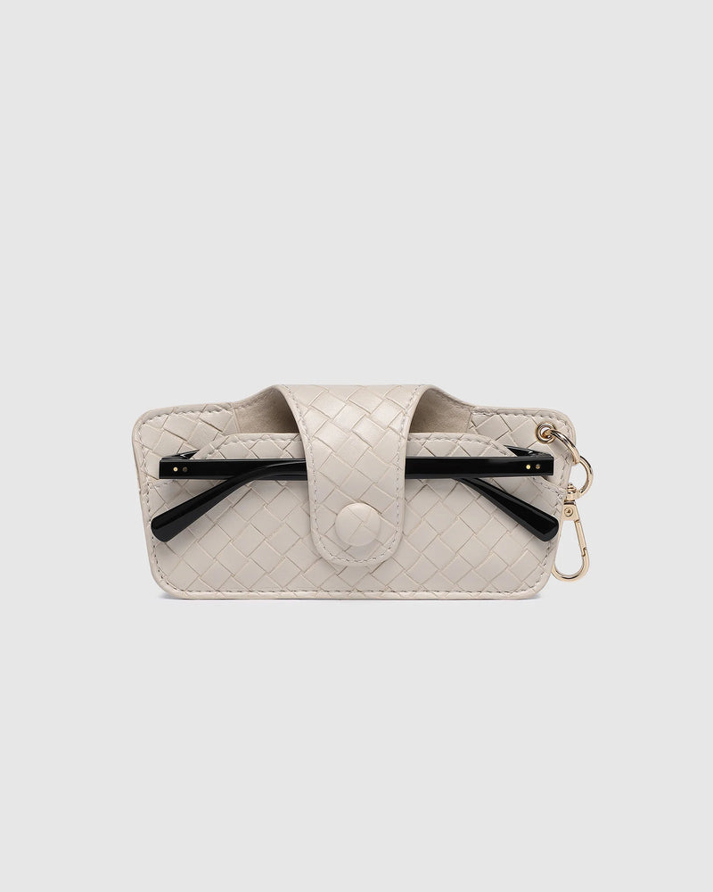 Skittle Sunglass Case Woven Vanilla
