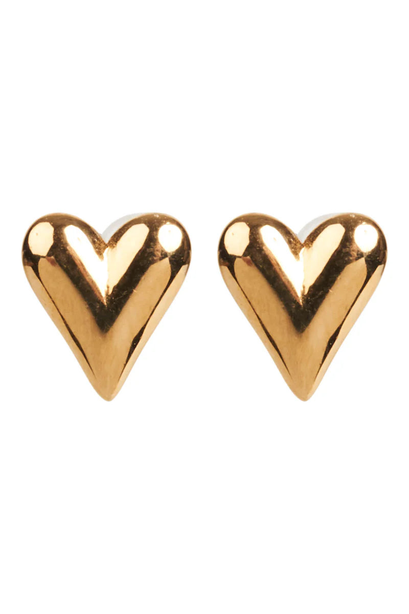 Heritage Earring Gold Heart