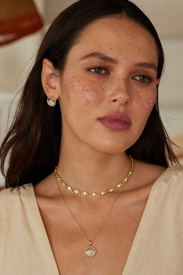Pia Gold Studs