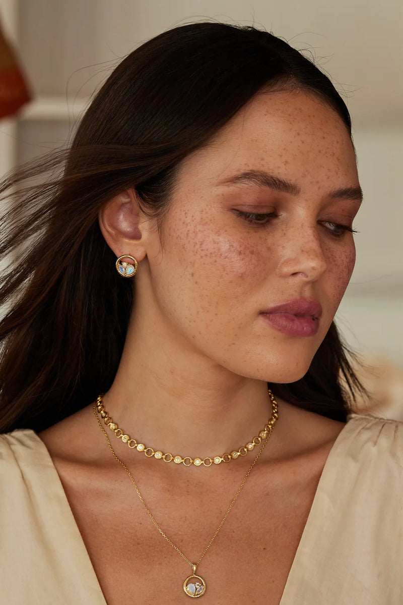 Pia Gold Studs