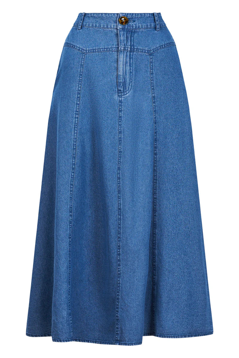 Playa Midi Skirt Denim