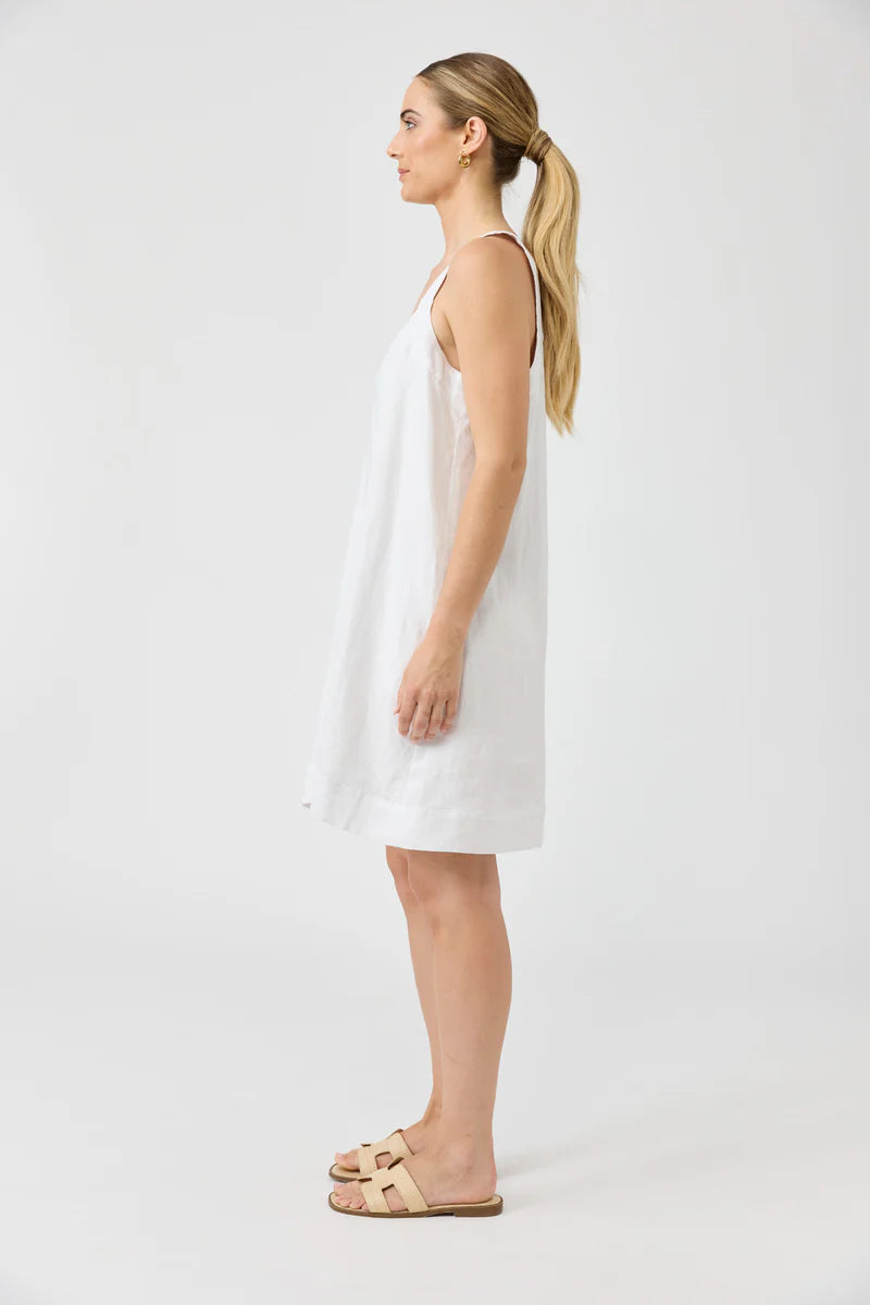 Studio Short Tank Dress White