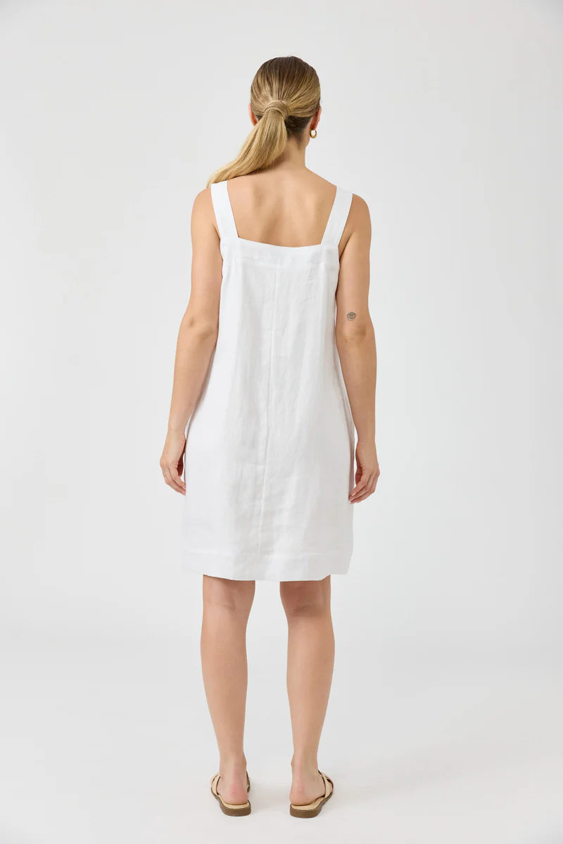 Studio Short Tank Dress White