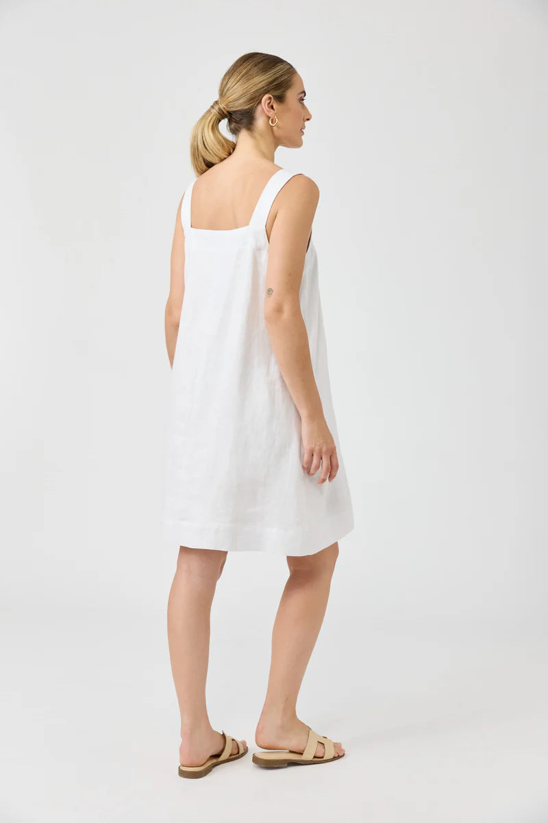 Studio Short Tank Dress White