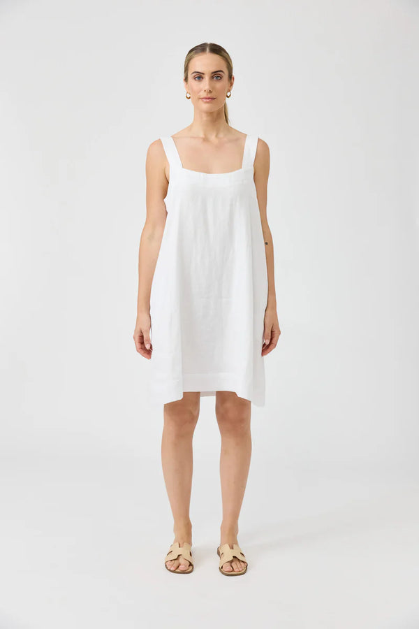 Studio Short Tank Dress White