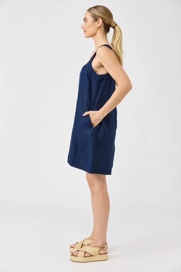 Studio Short Tank Dress Indigo