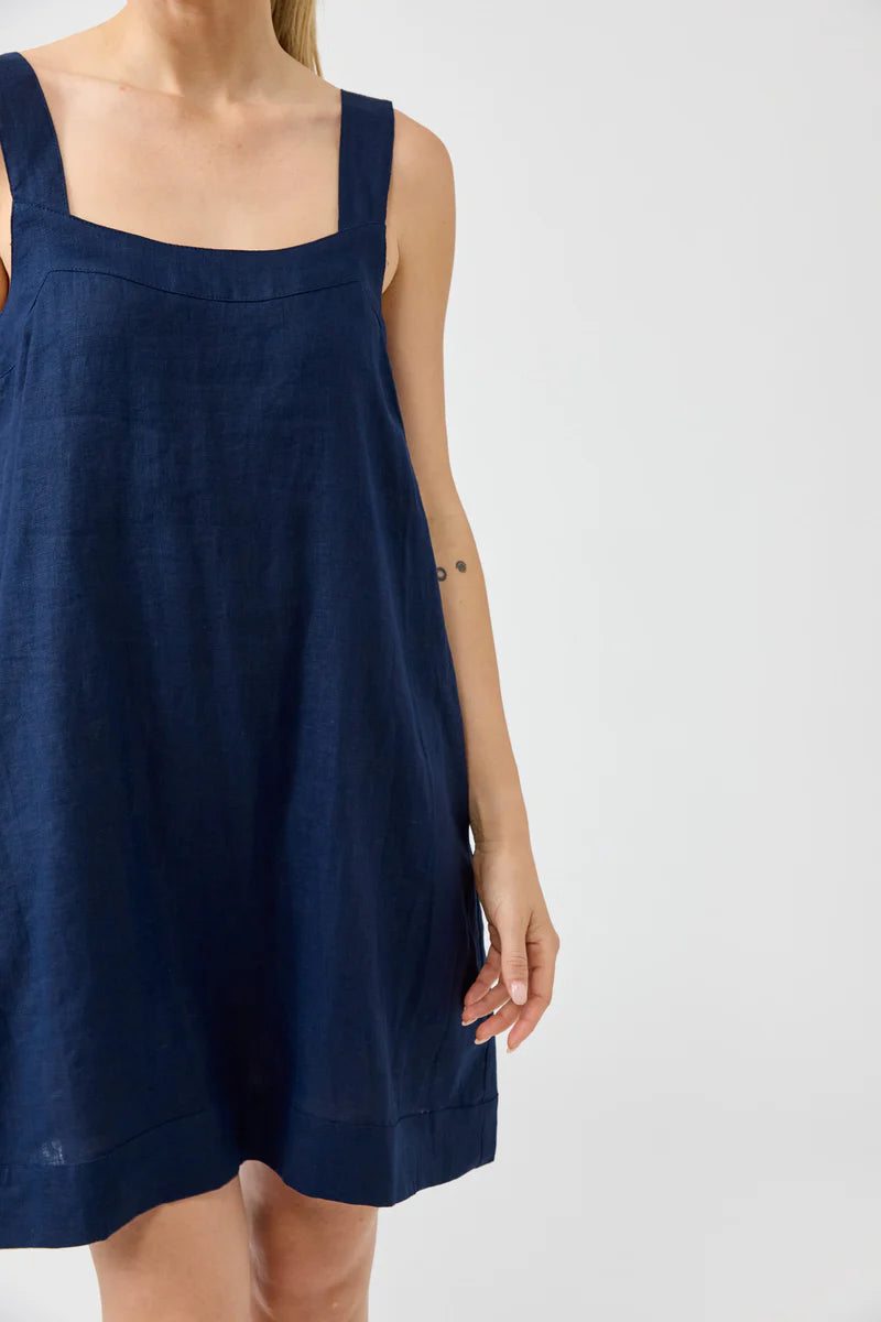 Studio Short Tank Dress Indigo