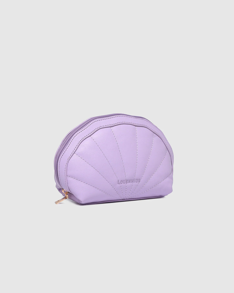 Shell Make Up Bag Lilac