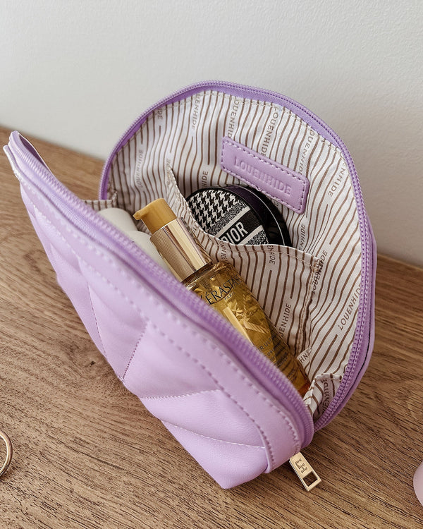 Shell Make Up Bag Lilac