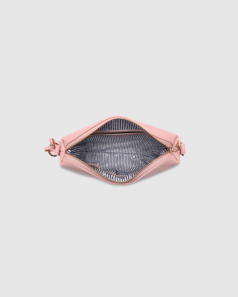 Kasey Stripe Crossbody Bag Blush Pink