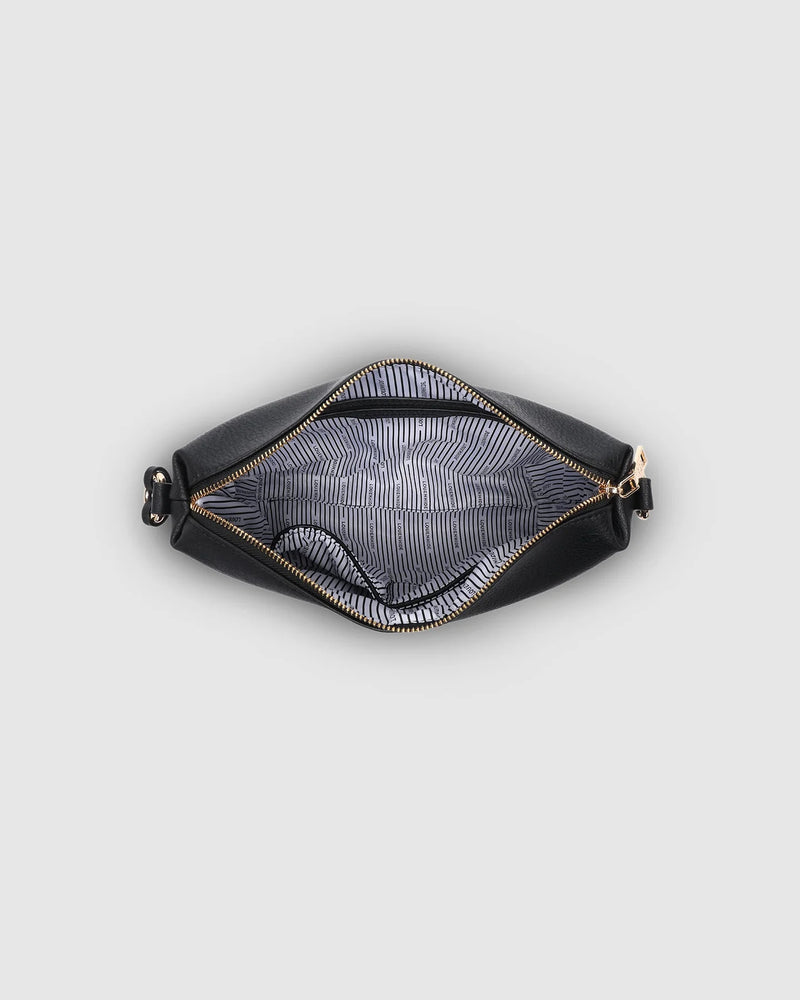 Kasey Crossbody Bag Black Stripe Strap