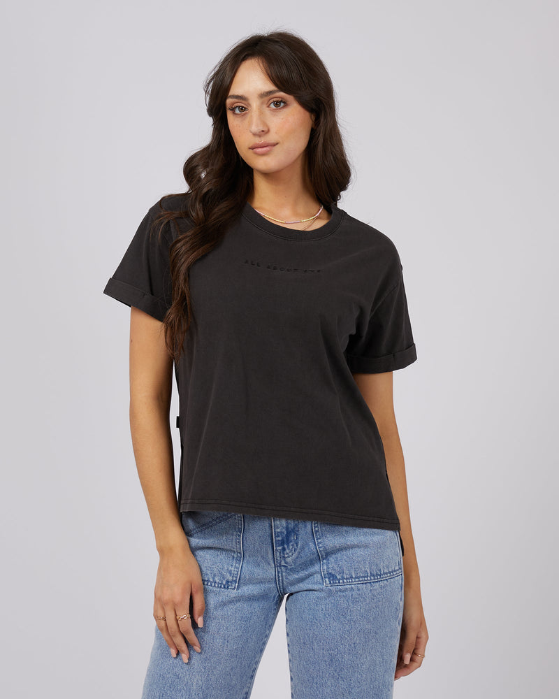 AAE Washed Tee Washed Black