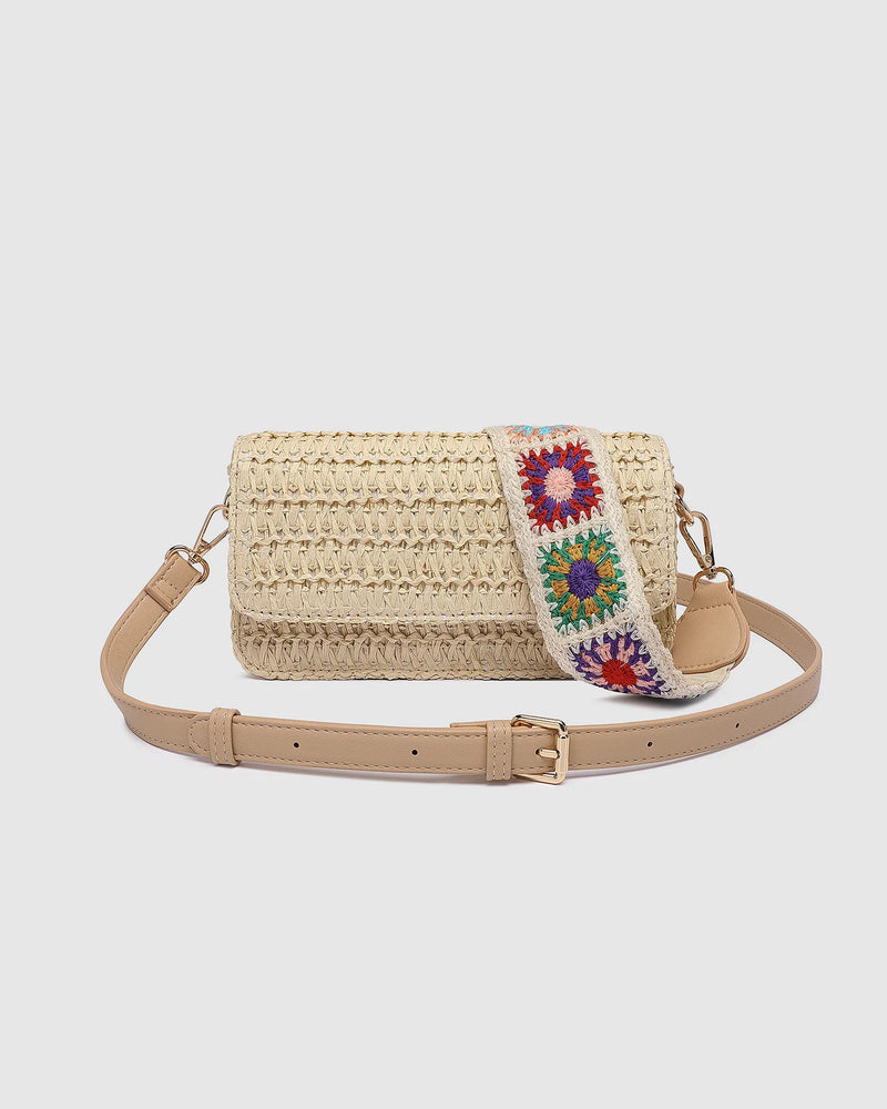 Freya Raffia Crossbody Bag