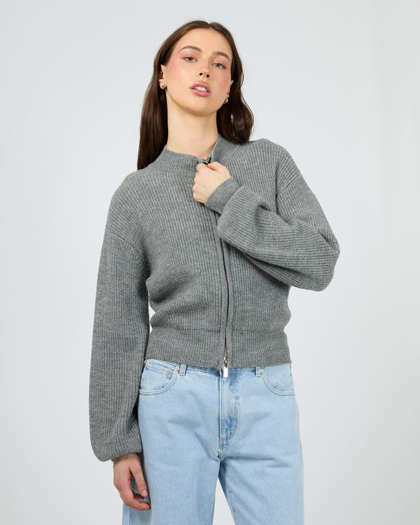 Peyton Zip Thru Knit