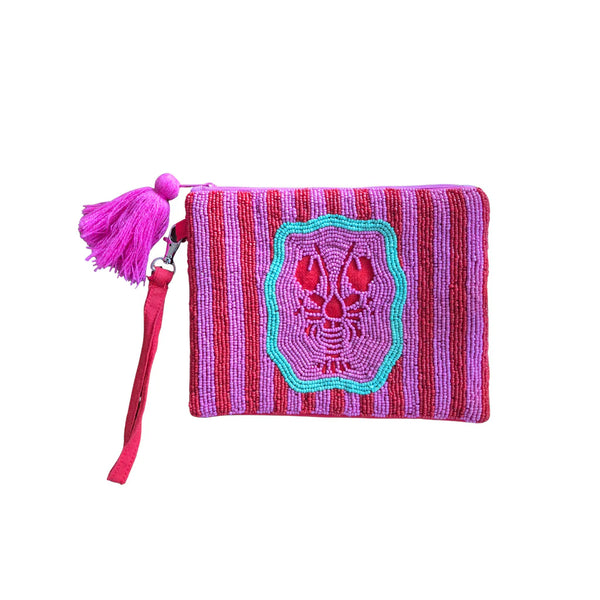 Beaded Lobster Purse