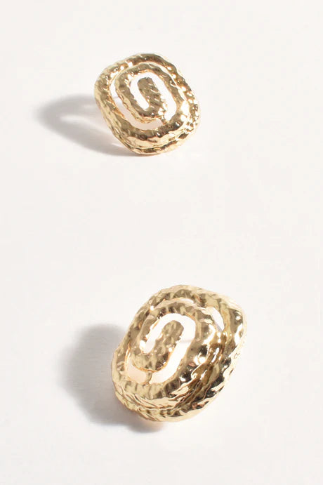 Spiral Textured Stud Earrings