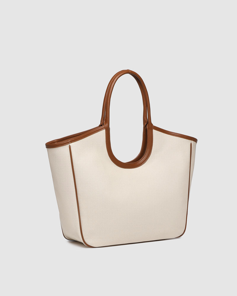 Alexandra Tote Bag Canvas/Tan