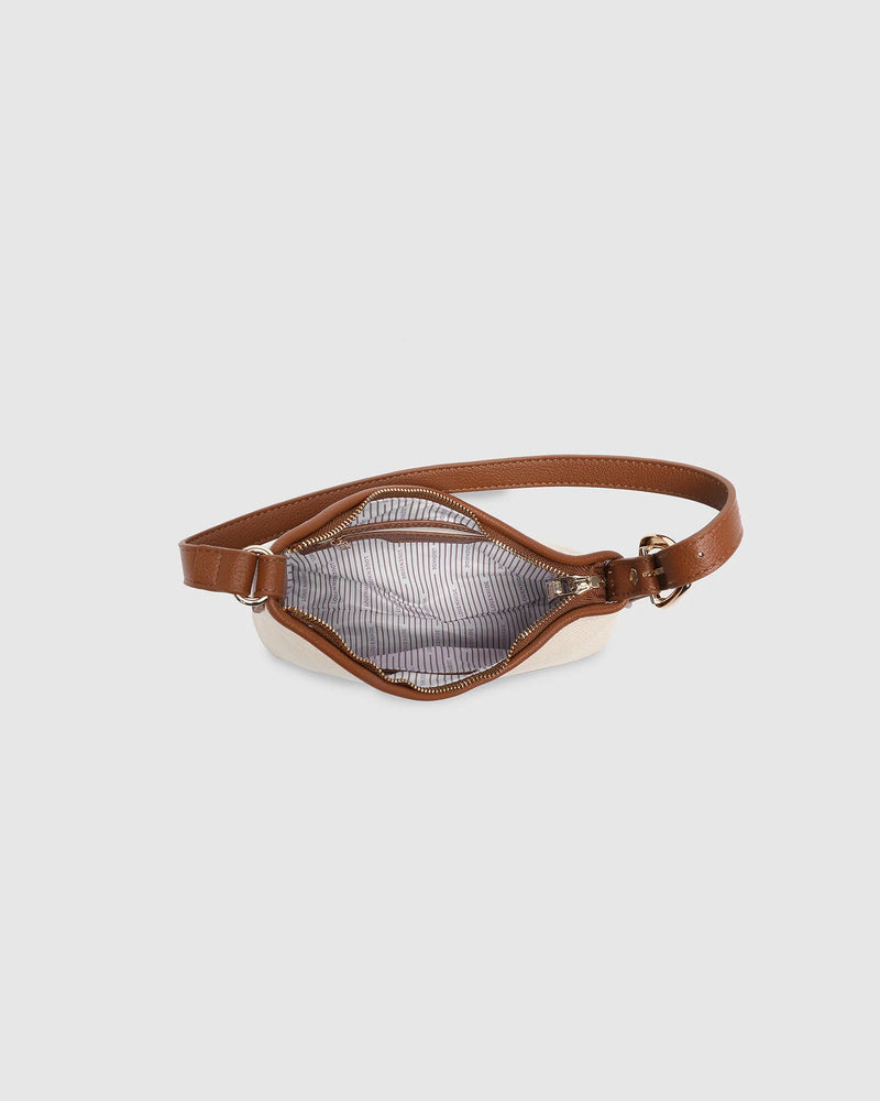 Amelia Shoulder Bag Canvas/Tan