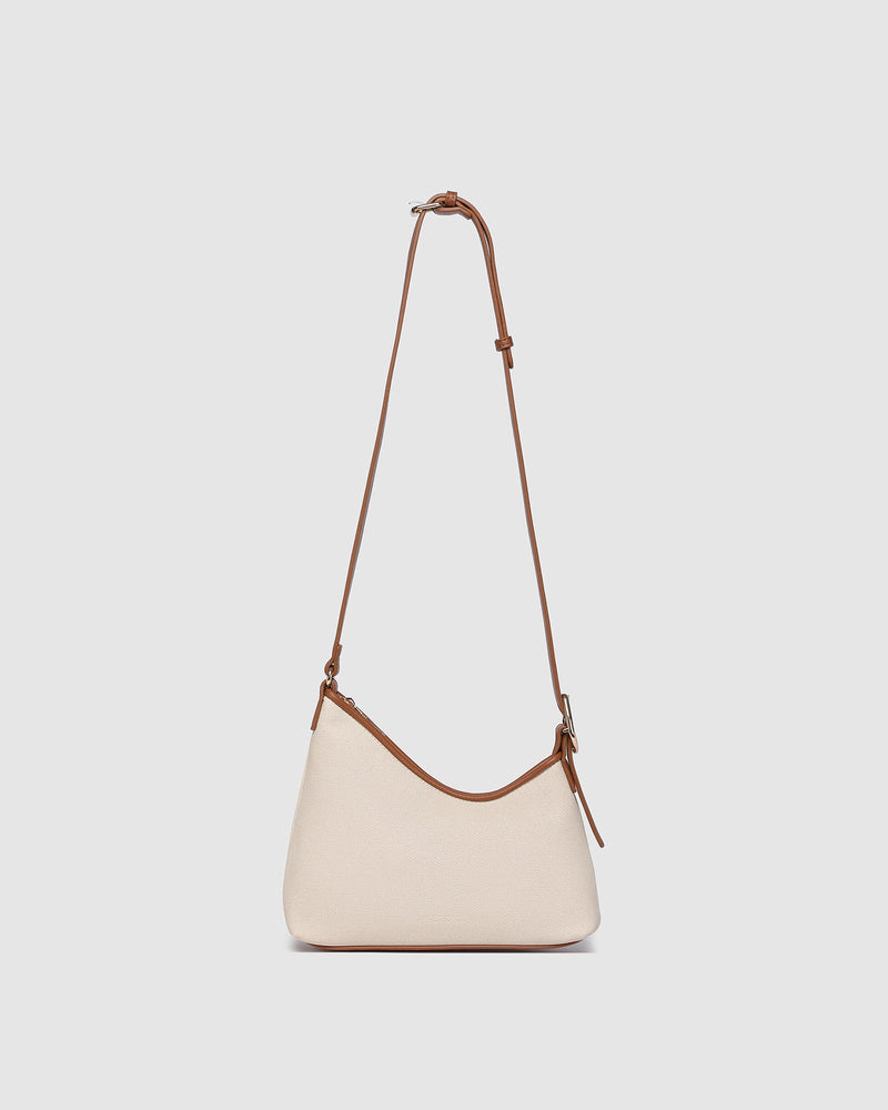 Amelia Shoulder Bag Canvas/Tan