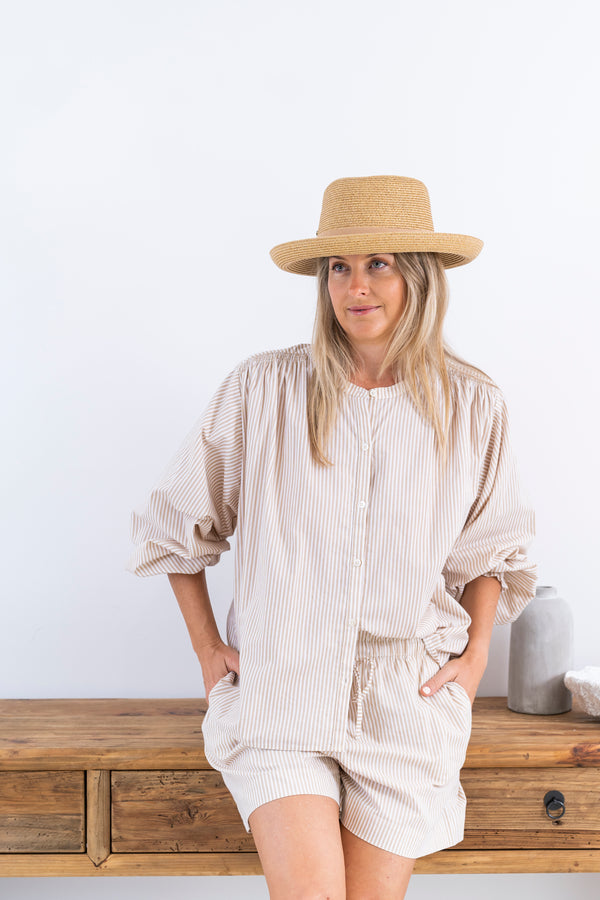 Brenda Upturn Natural Hat