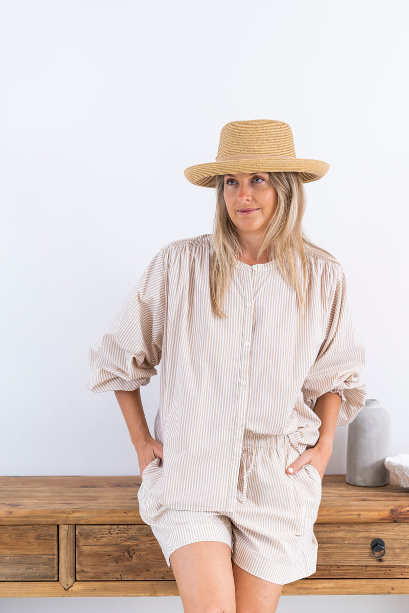 Brenda Upturn Natural Hat