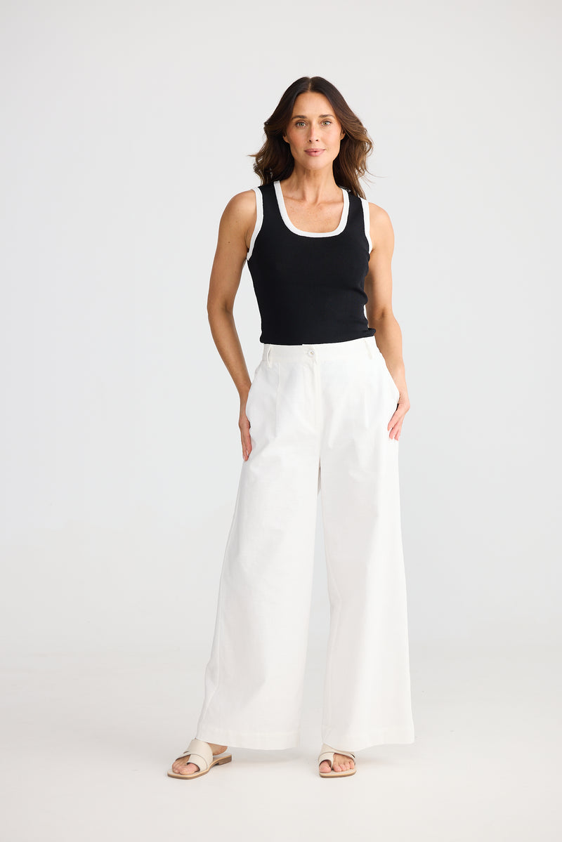 August Pant White