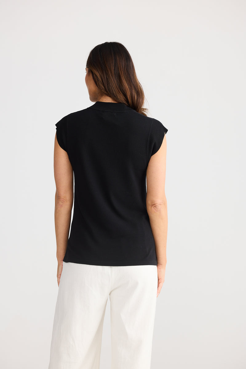 Paula Knit Top Black
