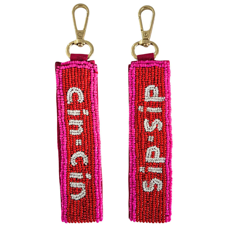 Beaded Keychain Cin Cin Sip Sip