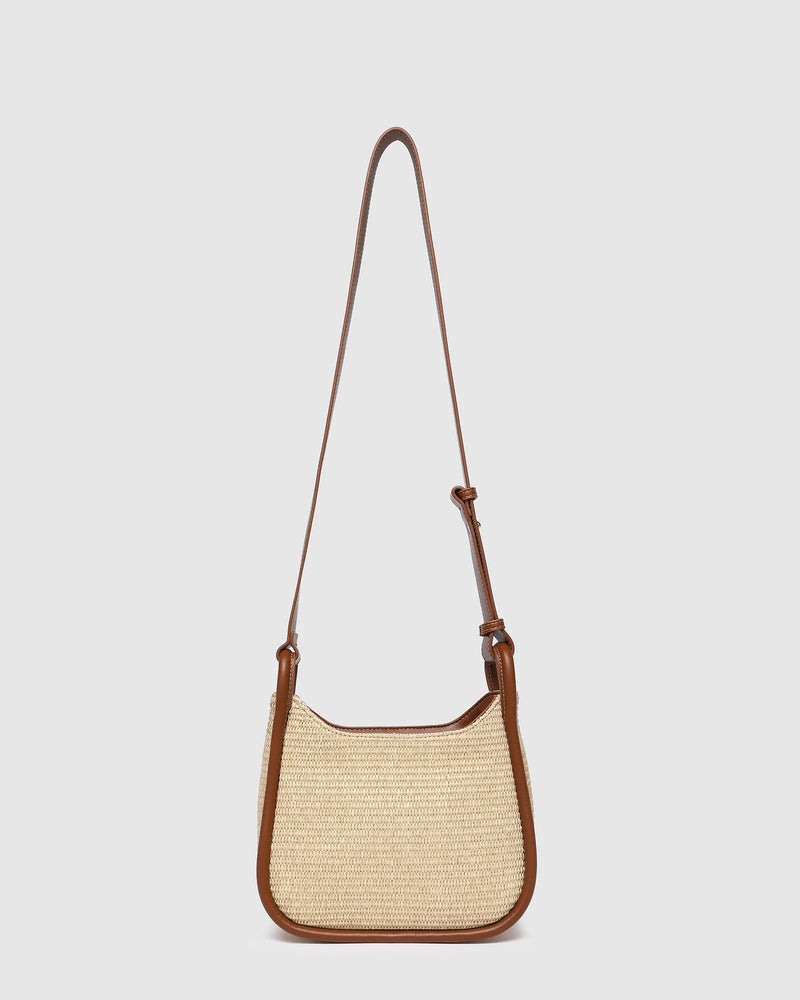 Clare Shoulder Bag Raffia Tan