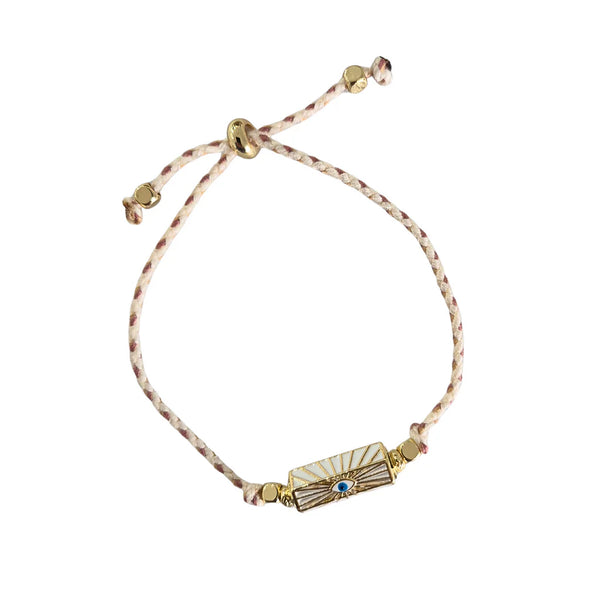 Cord Bracelet Gold Eye
