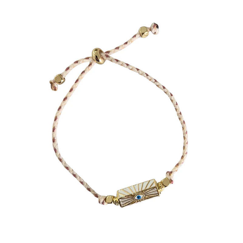 Cord Bracelet Gold Eye
