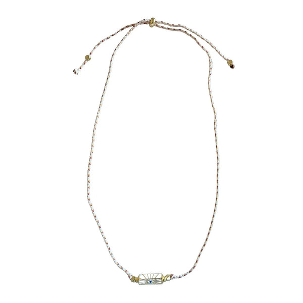 Cord Necklace Gold Eye
