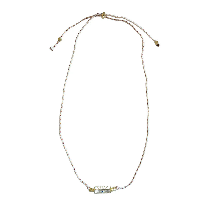Cord Necklace Gold Eye