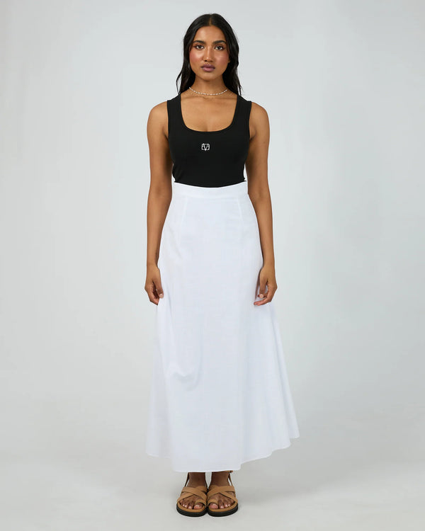 Essential Maxi Skirt White