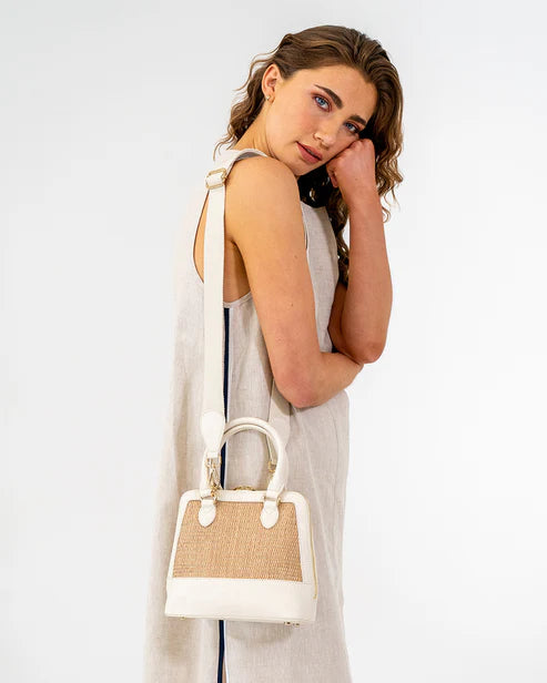 Fairfax Top Grip Bag - Natural Weave