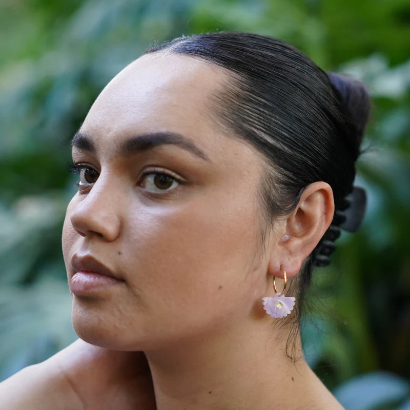 Fantail Earrings Lavender