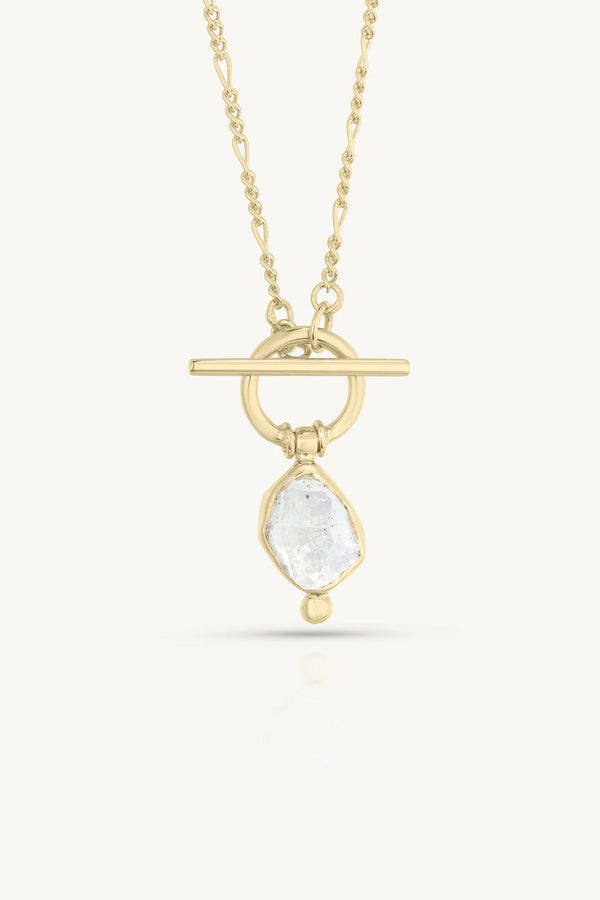 Herkimer Diamond Gold Necklace