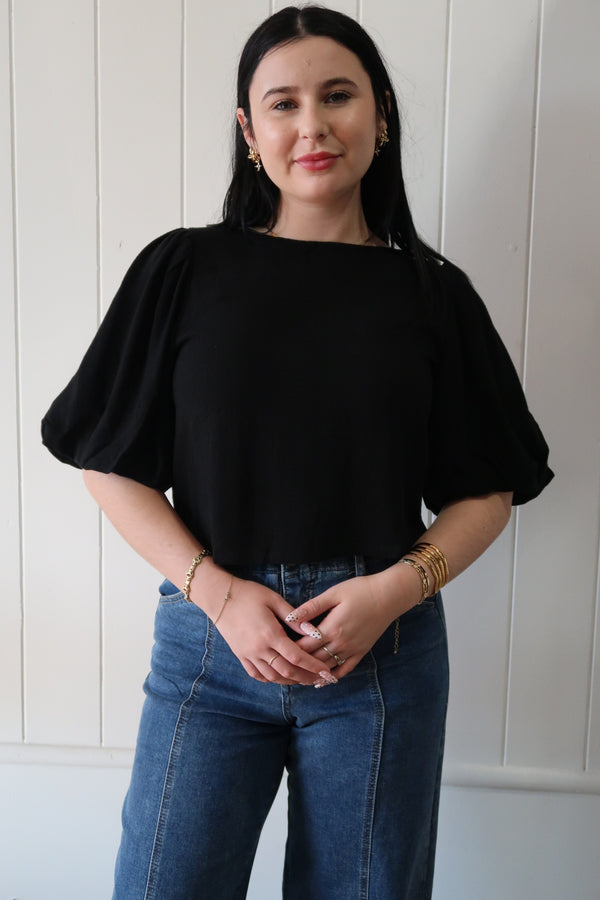 Belle Blouse Black