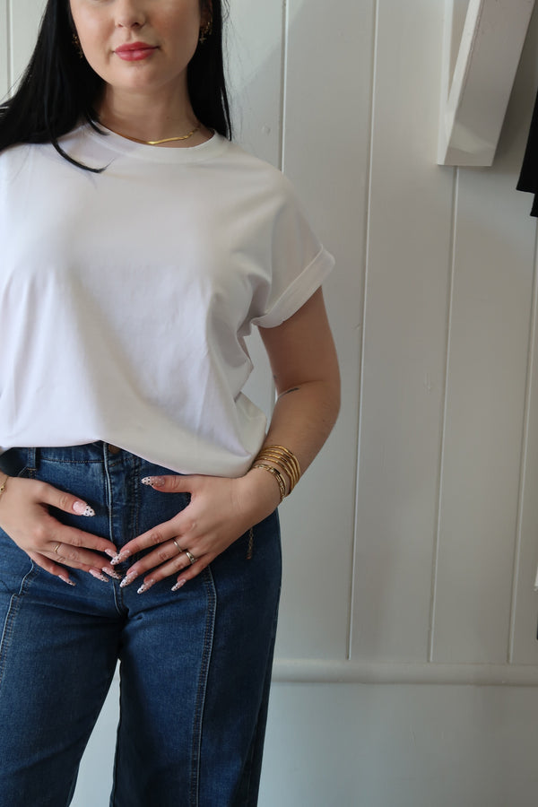 Rhodes Tee White